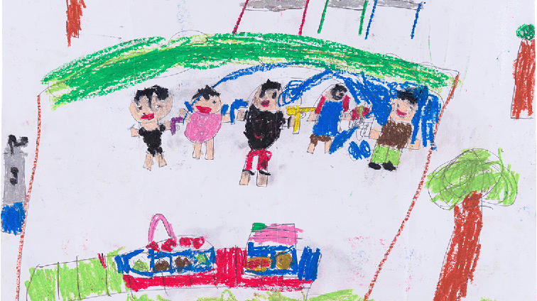 みんなとみずあそび