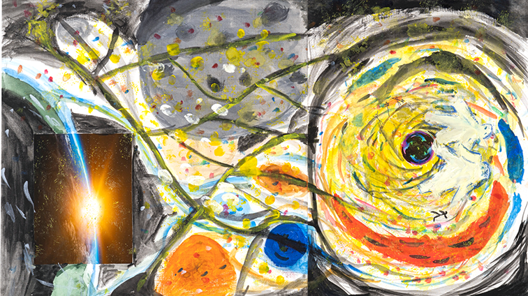 新しい世界へ吸い込む穴