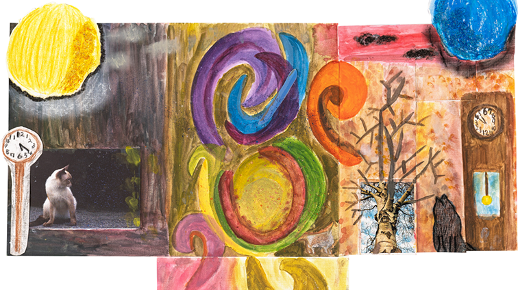 ねこが見つめるあべこべの世界