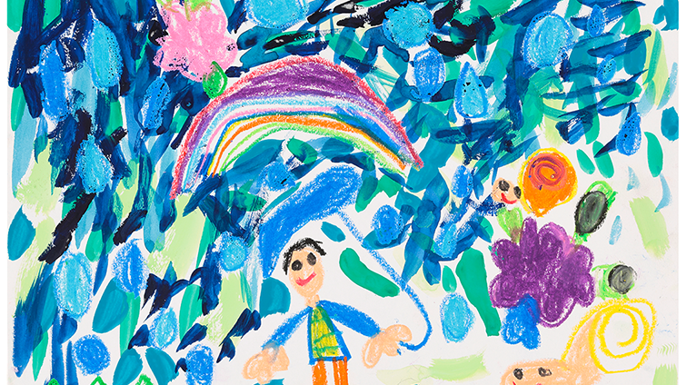 あめがいっぱいふったよ