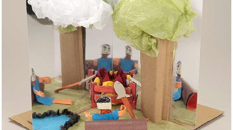 火を囲む仲間達