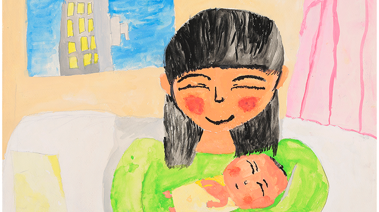 はじめてだっこしたよ!!