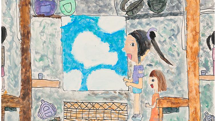 はじめて見た 同じ高さの雲