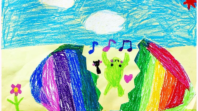 カラフルな たまご