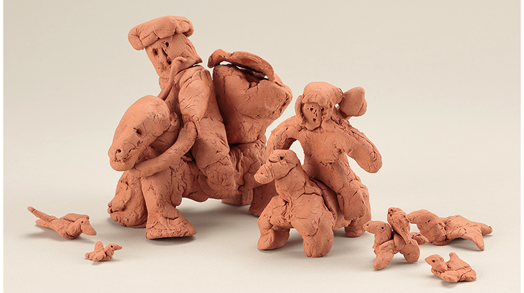 鳥と馬とはにわ