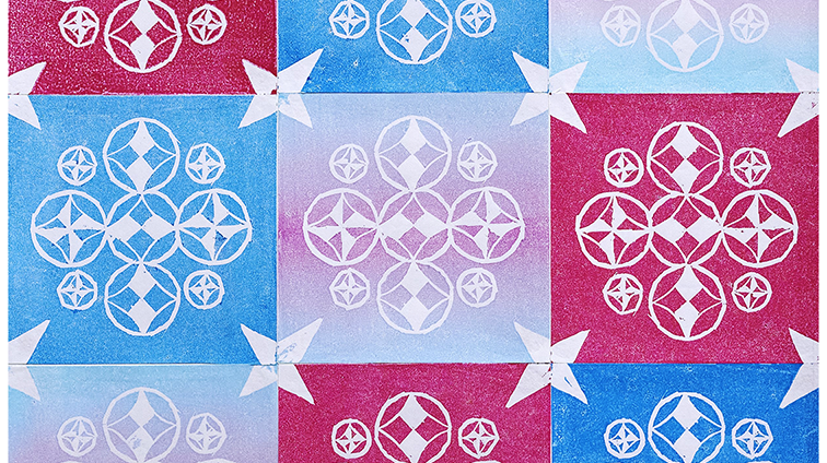 市松模様と七宝模様