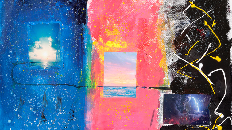 白い光といろいろな色の世界