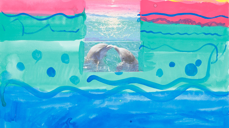 海とイルカの歌声